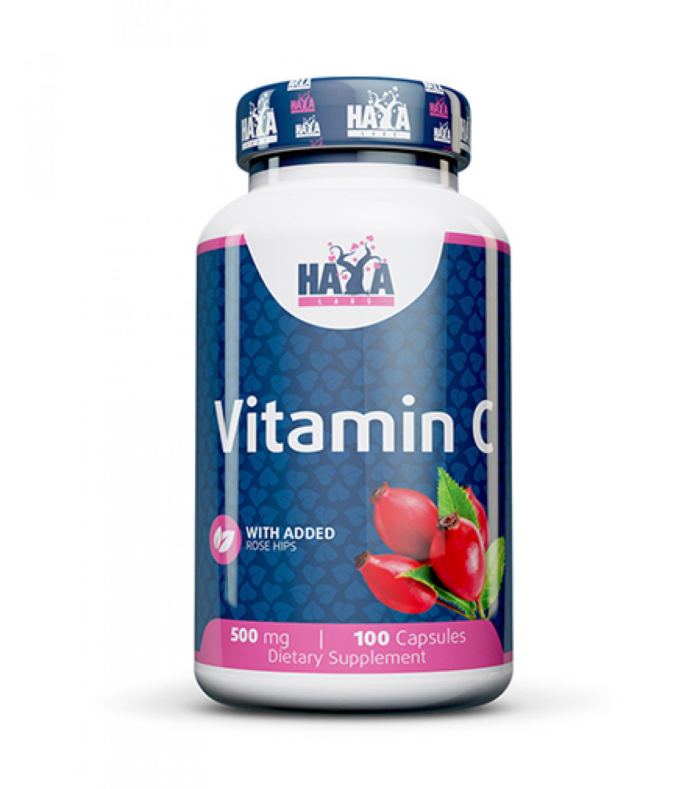 Haya Labs - Vitamin C with Rose Hips 500mg / 100 caps.